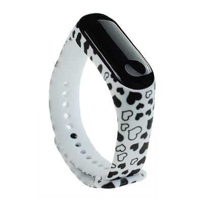 Pulsera de TPU para Xiaomi Mi Band 3 /4, Blanco & Negro