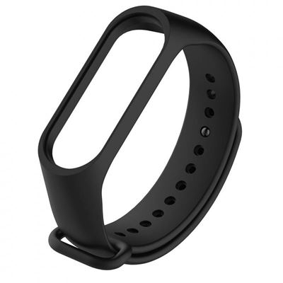 Recambio pulsera Blutech de silicona compatible con Xiaomi Mi Band 3 / 4 Negra