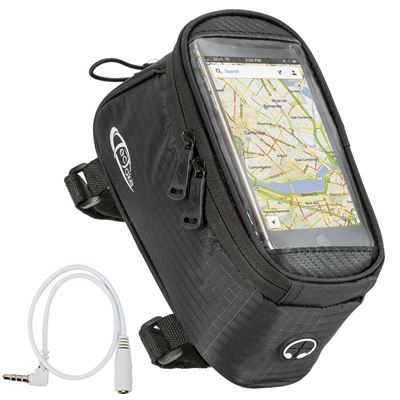 Bolsas de cuadro de bicicleta para Smartphones, Negro, 20, 5 x 10 x 10, 5 cm