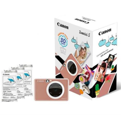 Cámara instantánea Canon Zoemini S Rosa + 30 hojas características