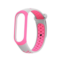 Recambio pulsera Blutech de silicona compatible con Xiaomi Mi Band 3 / 4 Sport Plata / Rosa características