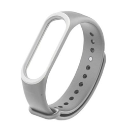 Pulsera de Silicona para Xiaomi Mi Band 3, Blanco & Gray precio