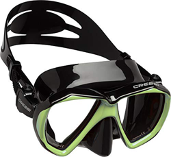 Cressi Ranger Mask Máscara de Buceo, Unisex Adulto, Negro/Verde Fluo, Talla única en oferta