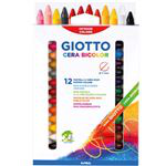 Estuche 12 ceras Giotto Cera Maxi Duo colores dobles precio