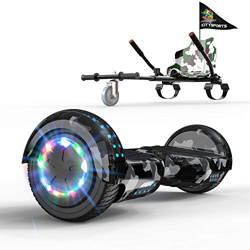 GeekMe Patinete Eléctrico 6.5" con Hoverkart Self Balance Scooter Las Ruedas LED Luces, Scooter eléctrico con Bluetooth Dual Motor 700W características