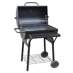 NATUUR Barbacoa Carbón con Tapa Acero Texas 63x68x100cms. en oferta