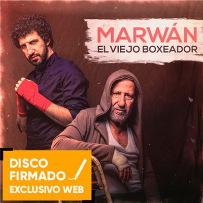 El viejo boxeador - Disco firmado + parche