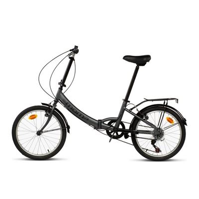 Bicicleta Plegable Moma Bikes Urbana SHIMANO FIRST CLASS 20" Alu, 6V. Sillin Confort Gris