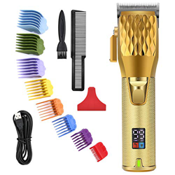 BESTBOMG Cortapelos profesional con batería, recortadora de pelo para hombre, 2500 mAh, recortadora de precisión, recortadora de barba, acero inoxidab en oferta