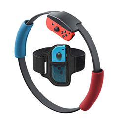 1 correa de pierna y 2 agarres de anillo para Nintendo Switch Fit Adventure Game, antideslizantes y correa de pierna ajustable compatible con interrup precio