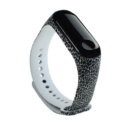 Pulsera de TPU para Xiaomi Mi Band 3 /4, Negro & Blanco