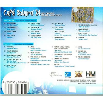 Café solaire. Soul Emotions For Cool Funky People (Edición 2 CD, Volumen 24)