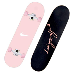 Lgan Monopatín Patineta，31x8in Principiante Skateboard Completo, Arce Monopatin Niños Niña, Calle Penny Board (Color : EE) en oferta