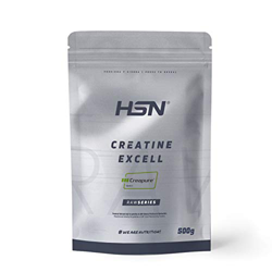 Creatina Creapure en Polvo de HSN | Creatina Excell 100% Creapure | Sello de Calidad Garantizada | Monohidrato de Creatina Micronizada | Vegano, Sin G en oferta