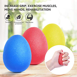 Peradix 3 Piezas Anti estrés Bolas, Fortalecedores de Mano, Pelota de Agarre - Huevo para Ejercicios y Rehabilitación Fortalecimiento de Manos y Dedos precio