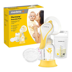 Medela Harmony Flex Essentials Pack - Bomba de leche manual con tecnología de 2 fases Expression, compacta, ligera, ideal para viajes características