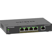 GS305EPP Gestionado L2/L3 Gigabit Ethernet (10/100/1000) Energía sobre Ethernet (PoE) Negro, Interruptor/Conmutador en oferta