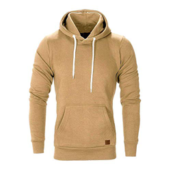 CNBOY Sudaderas con Capucha para Hombre Cosy Chaqueta Deportiva Sudadera con Cremallera Completa Hoodie Casual Jerséis Top Blouse (Caqui, M) características