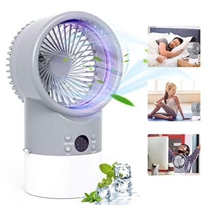 TedGem Aire Personal y Portátil, Aire Acondicionado Portátil, Aires Acondicionados Móviles, 3 en 1 Mini Enfriador de Aire/Ventilador/Humidificador, 3 