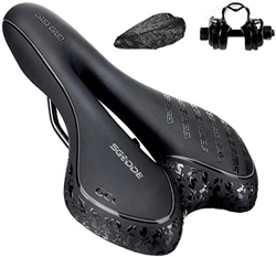 SGODDE Sillín de Bici de Gel, Sillin Bicicleta Montaña, Cómodo Asiento Ergonómico de Bici de Gel Antiprostatico Impermeable y Transpirable para BMX, B en oferta