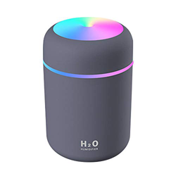 Feloyal Humidificador Mini, Humidificadores Portátil con Alimentación USB, Luz de Noche, Ultra Silencioso 300mL, Apagado Automático, para Hogar, Ofici en oferta