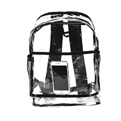 Berrywho 1PC Mochila PVC Transparente y Relleno Ajustable Mochila pequeña (Transparente) en oferta