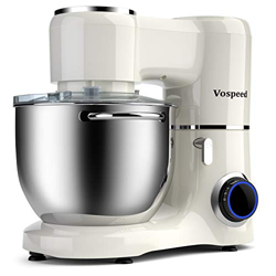 Vospeed batidora amasadora 1500W 8L de la torta del mezclador eléctrico de cocina batidora con tazón de acero inoxidable, batidor, gancho amasador, Ba precio