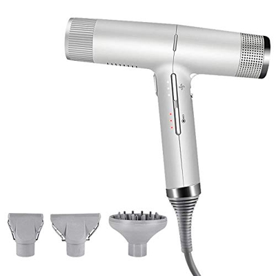 Secador 1400W Inteligente Profesional iónico del pelo con difusor, Secador de pelo de las mujeres, Concentrador adjuntos magnéticos, ligero secadores 