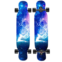 GAODD Longboards Patinetas Patinetas Completas Patinetas Profesionales Patinetas Estándar Patrones De Doble Cara Colas De Patada Doble Principiantes C precio