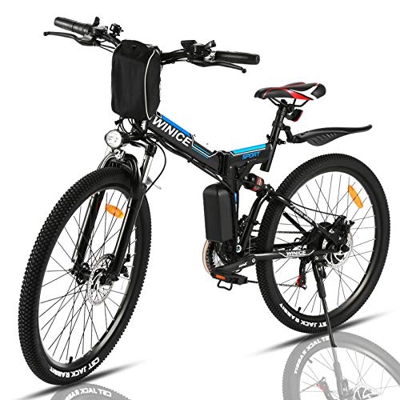 VIVI Bicicleta Electrica Plegable 350W Bicicleta Eléctrica Montaña, Bicicleta Montaña Adulto Bicicleta Electrica Plegable 26", Batería de 8 Ah, 32 km/