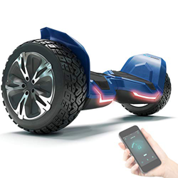 Bluewheel 8.5" Hoverboard patín eléctrico HX510 con UL2272 estándar de Seguridad, Cambia de Color con la App, Altavoz Bluetooth, Motor 700W, Patinete  características