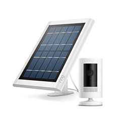 Ring Stick Up Cam Solar, cámara de seguridad HD con sistema de comunicación bidireccional, compatible con Alexa | Incluye una prueba de 30 días gratis en oferta