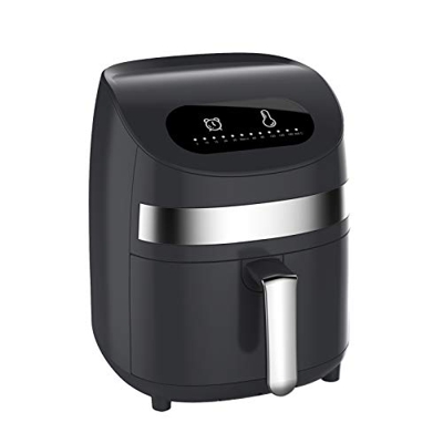 mewmewcat Freidora de Aire Caliente 3 L, 1000 W, Air Fryer, Freidora sin Aceite con Olla Antiadherente, Pantalla Digital LED, Botón, Temporizador, Reg