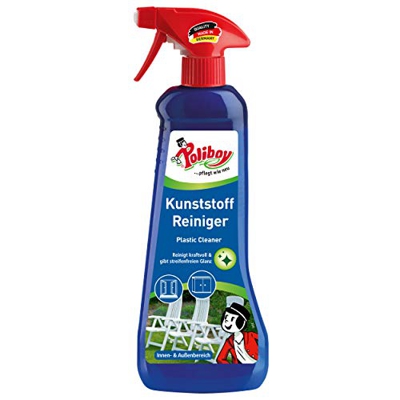 Poliboy – Limpiador de plástico/muebles de jardín – para interiores y exteriores – Spray de 500 ml – Fabricado en Alemania