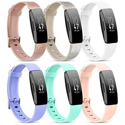 Oumida Pack de 6 correas compatibles con Fitbit Inspire / Fitbit Inspire HR Correa de repuesto impermeable suave para Fitbit Inspire/Inspire HR/Inspir