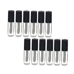 12pcs De 1,2 Ml Mini Vaciar Recargable De Plástico Transparente De Brillo De Labios Bálsamo Labial Recorrido De La Botella De Bricolaje Muestra Del En características