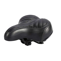 DEWIN Sillín de Almohadilla de Bicicleta - Asiento de Silla de sillín de Almohadilla de Gel biciclo Amplio y cómodo y Confortable for Sporting Black precio