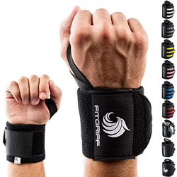 Fitgriff® Muñequeras Gym, Crossfit, Deportivas, Musculación, Gimnasio, Calistenia, Wrist Wraps - Mujeres y Hombres (Black Original) características