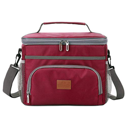 Rubyu 15L Nevera plegable nevera nevera bolsa isotérmica portátil picnic bolsa impermeable 2 niveles con gran capacidad para transportar alimentos en oferta