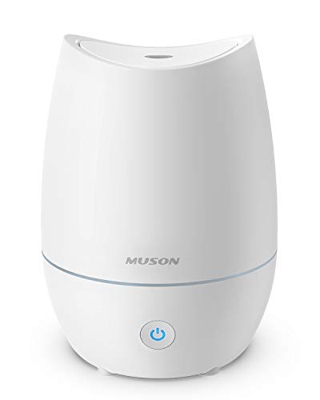 Muson Difusor ultrasónico de aceites esenciales Humidificador 3 en 1 con difusor y luces de humor de 7 colores, apagado automático, fácil de limpiar, 