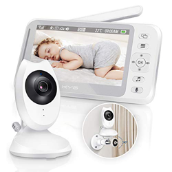 KYG Vigilabebés Inalambrico Pantalla 4,3 Pulgadas Camara Bebe con Sensor VOX, Visión Nocturna, Audio Bidireccional, 8 Canciones de Cuna y Monitor de T precio