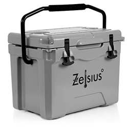 Zelsius Nevera Portátil Isotérmica I 25 litros I Termobox I Rígida I Calor y Frio I Coche I Camping I Vacaciones I Pesca I Playa (Gris) características