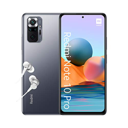 Xiaomi Redmi Note 10 Pro - Smartphone 6+64GB, 6,67" AMOLED DotDisplay de 120 Hz, Snapdragon 732G, 108 MP Cámara cuádruple, 5020 mAh, Gris Onyx (versió en oferta