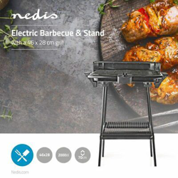 Barbacoa Eléctrico De Mesa y Con Pedestal 2000W 46 X 28CM en oferta