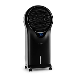 Klarstein Whirlwind - Enfriador de aire portátil, Ventilador refrescante, 3-EN-1: enfría ventila humidifica, 90W, 5,5L, Oscilador, Movilidad 360º, Asa en oferta