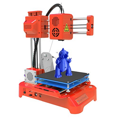 Aibecy Impresora 3D para niños Mini impresora 3D de escritorio 100x100x100mm Tamaño de impresión Sin cama caliente Impresión de una tecla con tarjeta 