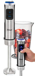 Zilan, Batidora de inmersión,Mezclador de inmersión con base - 850W, acero inoxidable, INOX - Con mango ergonómico - cuchillas de acero en oferta