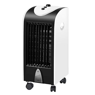 Famgizmo Climatizador Evaporativo Portátil, Función de Enfría, Ventila y Humidifica, 3 Velocidades, Deposíto de Agua 4L, Oscilación automática, 2 Caja