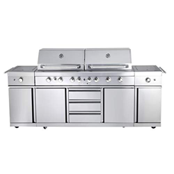 Allgrill Barbacoa de gas Top-Line extremadamente de acero completo para exteriores precio