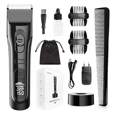 Cortadora de Cabello Profesionales para Hombres y Niños Recortadora de Pelo Recargable Inalámbrica Afeitadora de Barba Eléctrica Set de Corte de Pelo 